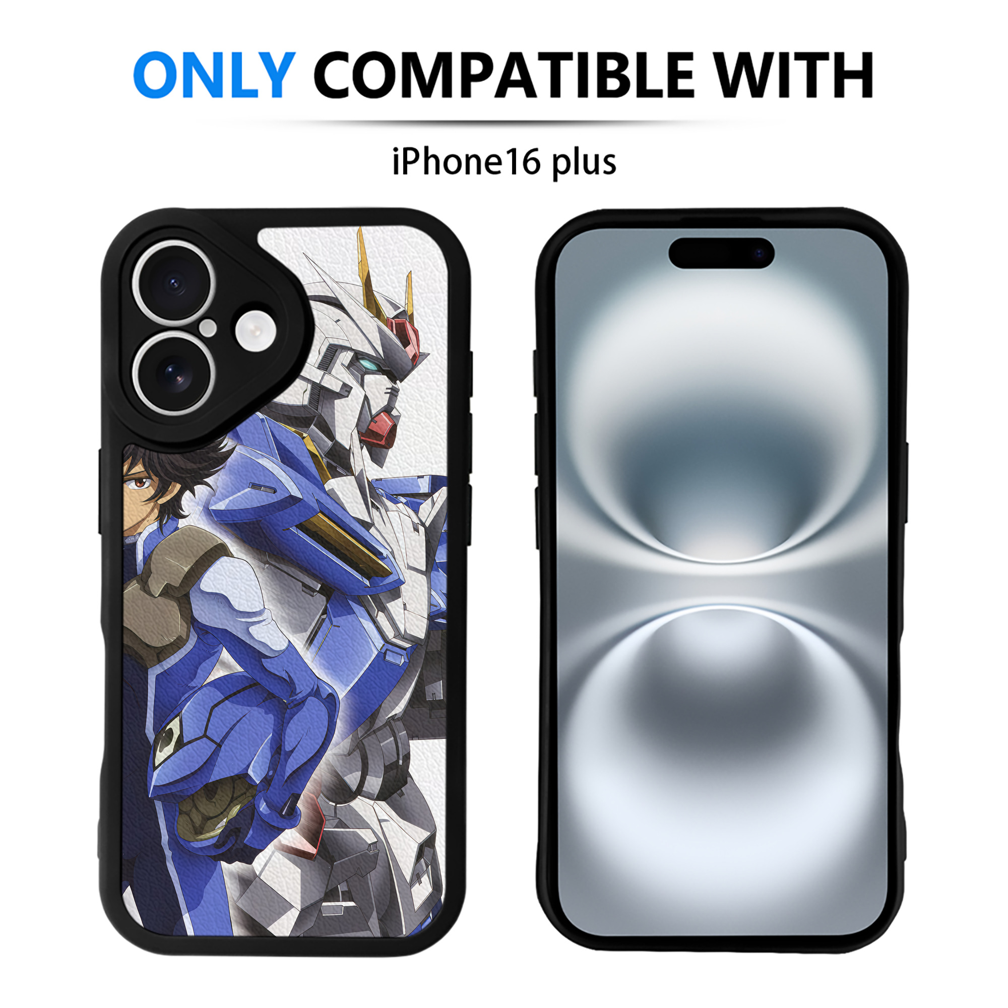 （画像用） 機動戦士ガンダム Mobile Suit Gundam 【iPhone 16シリーズ対応】シリコンスマホケース（レザー調） 材質：シリコン